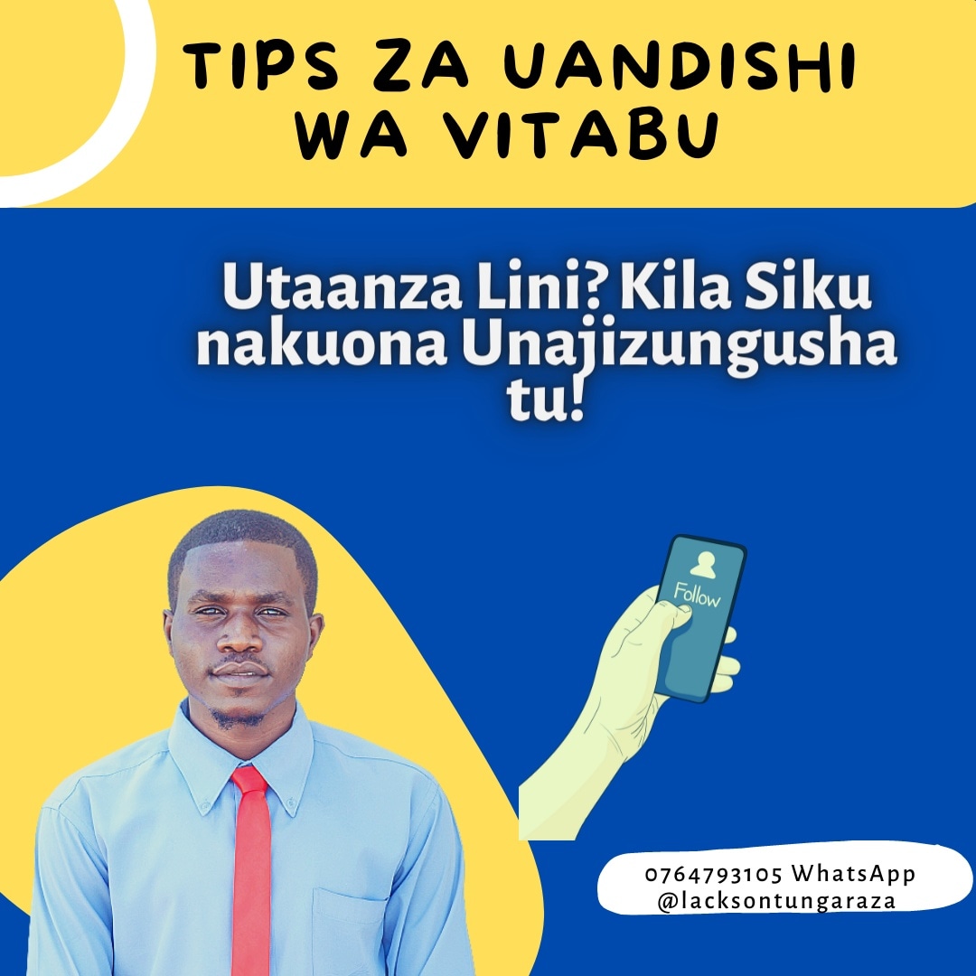 UTAANZA LINI? Kila Siku Nakuona Unajizungusha Tu!