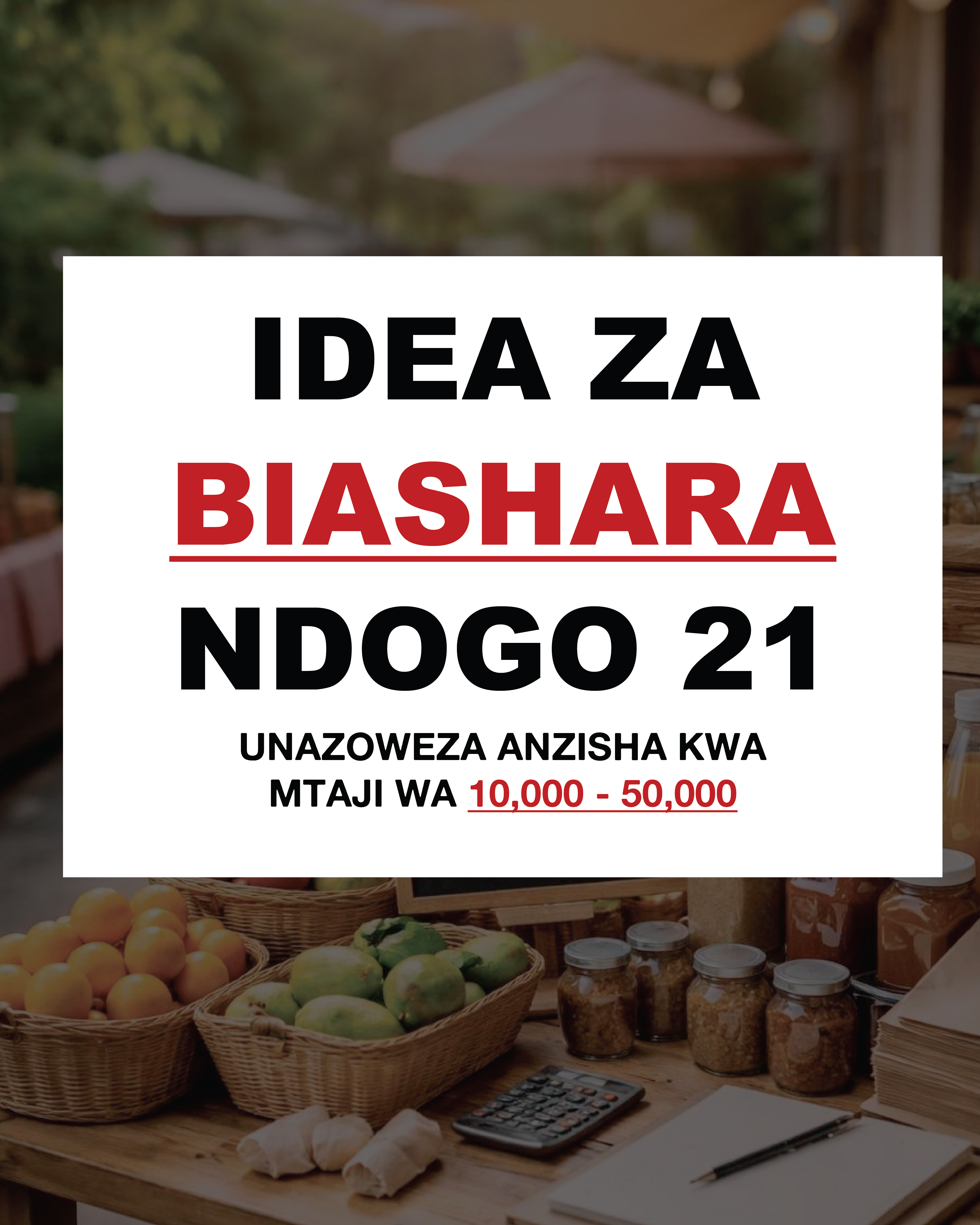 Biashara & Ujasilimia Mali